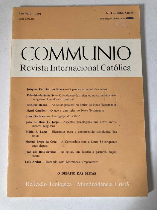 Revista Católica Internacional (Communio) - Nº4 (ctt editorial grátis)