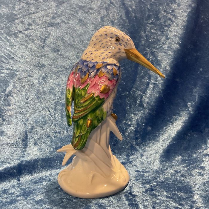 Ave vista alegre porcelana pintura manua 17 cm