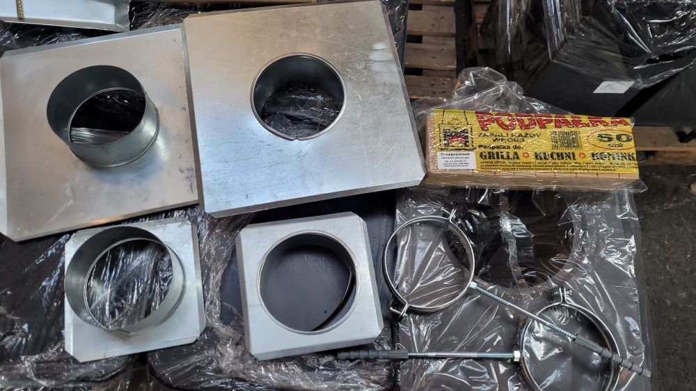 Rozeta kominowa przejściówka redukcja piec koza rozeta maskownica ocyn