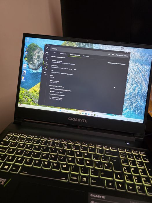 Portátil gaming rtx 3060 6gb, i5 10500H,16gb ram DDR4, 512gb nvme