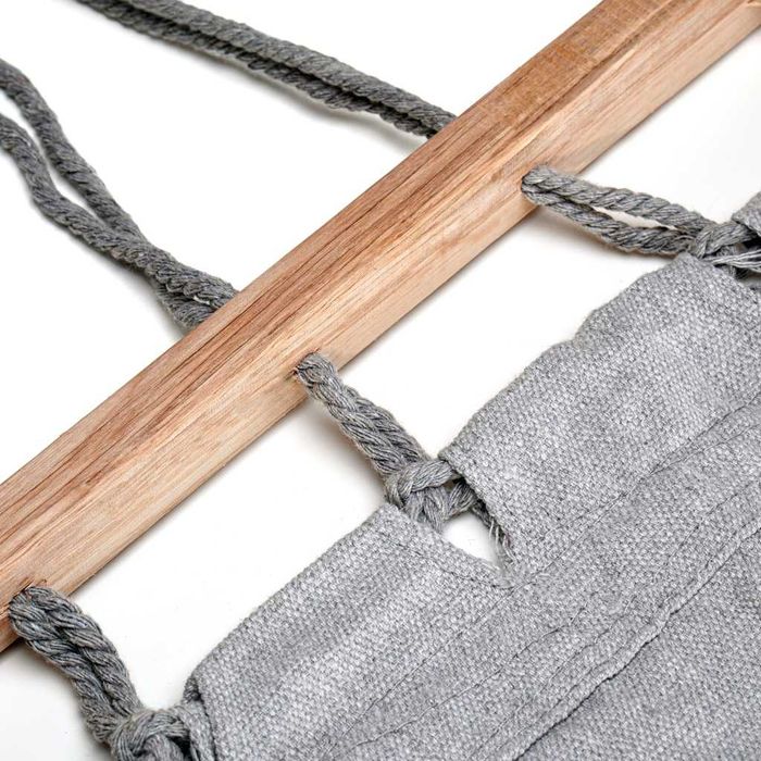 Hamak ogrodowy duży z drążkiem huśtawka hamak boho 300x100 NOWE MOCNY