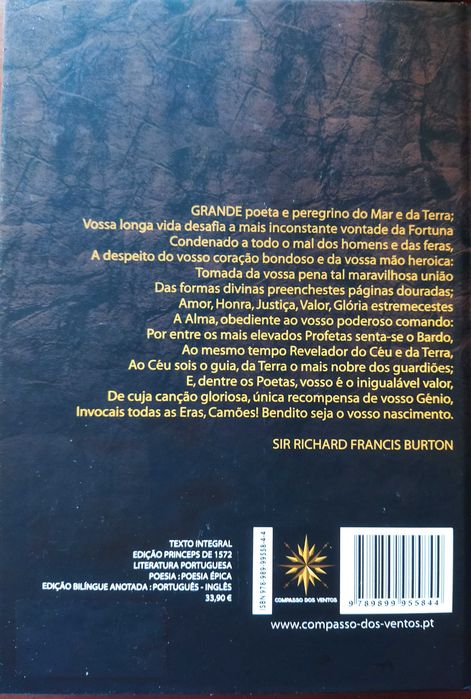 Os Lusíadas - edição bilingue, português/inglês