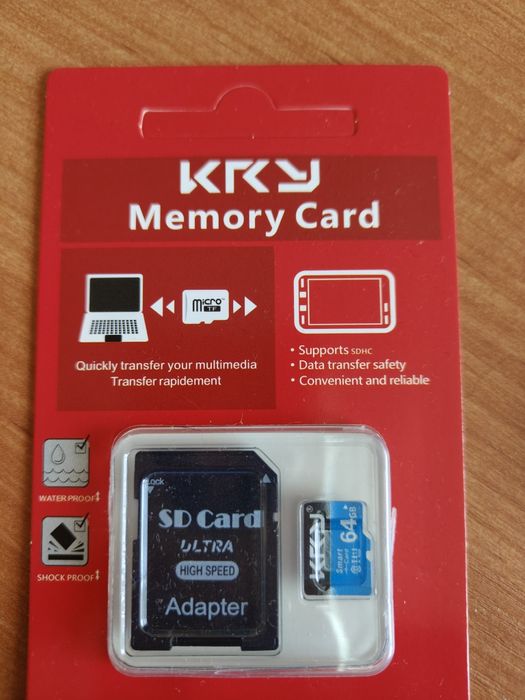 Karta pamięci MicroSD 64 GB. Nowa.