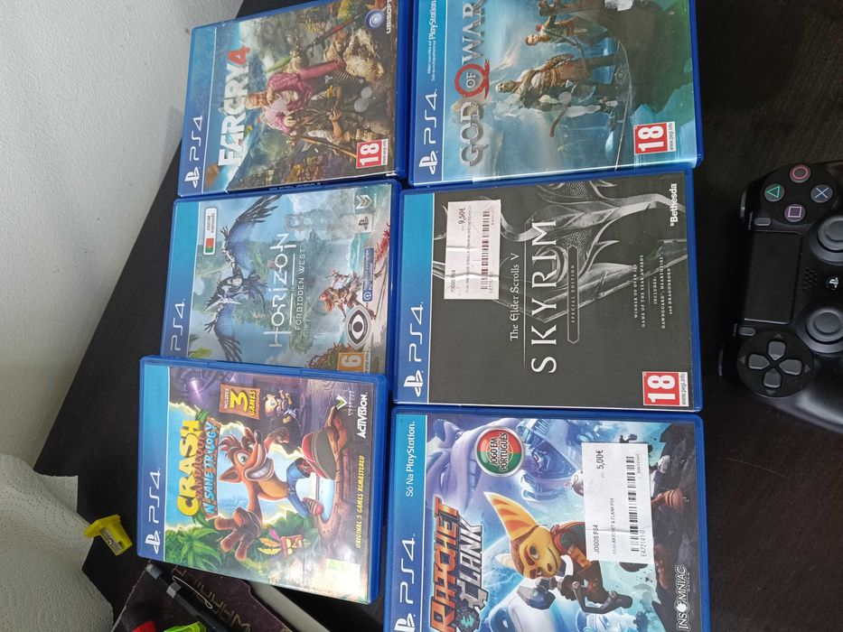 ps4 pro + jogos e controle