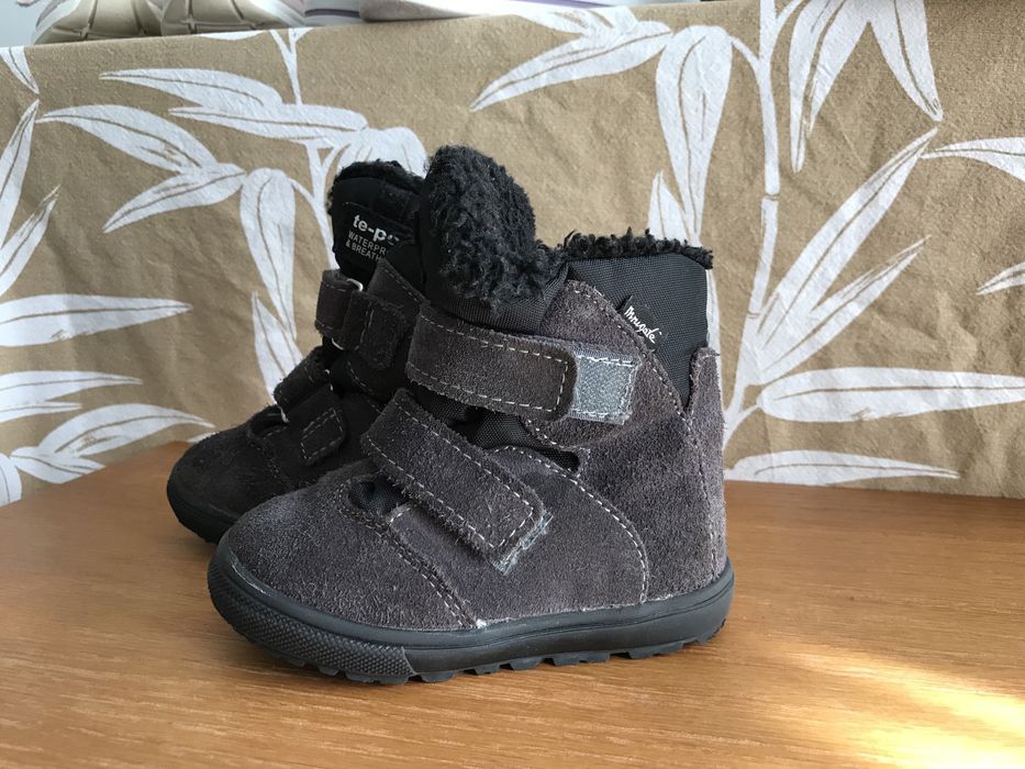 Śniegowce na rzepy Mrugała IWO Grey 22 trzewiki membrana te-por