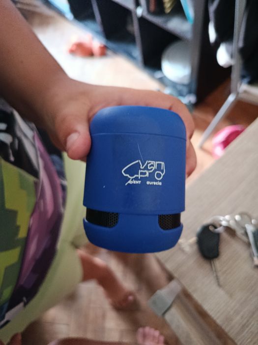 Coluna de som wireless azul