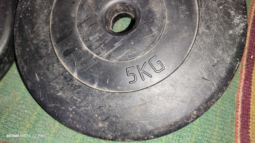 Блины 5 кг к штанге , гантелям .пара блинов. Блини до штанги, гантелів