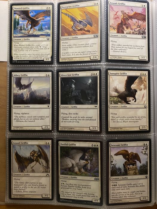 Griffin kolekcja 25 kart magic the gathering kazda inna