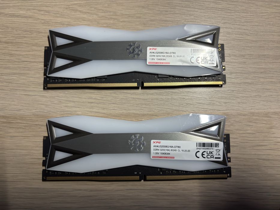Pamięć RAM ADATA 16GB (2x8GB) 3200MHz CL16 Spectrix D60G RGB