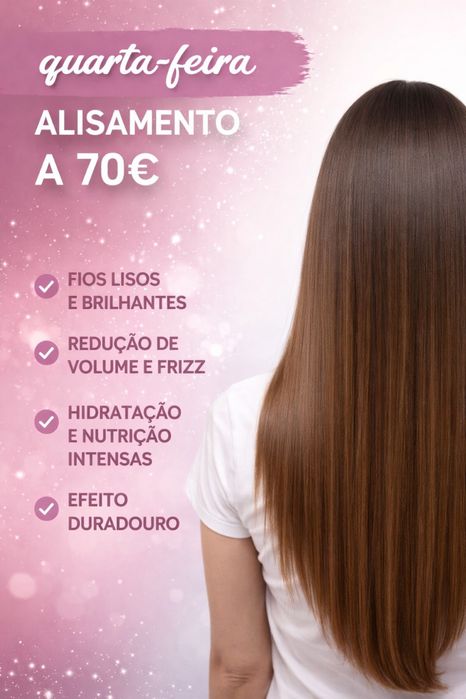 Alusamento liso perfeito sem frizz sem formol . Deixe o calelo liso
