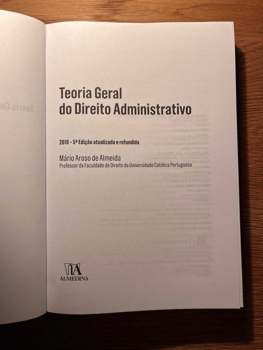 Teoria Geral do Direito Administrativo (M. Aroso de Almeida)