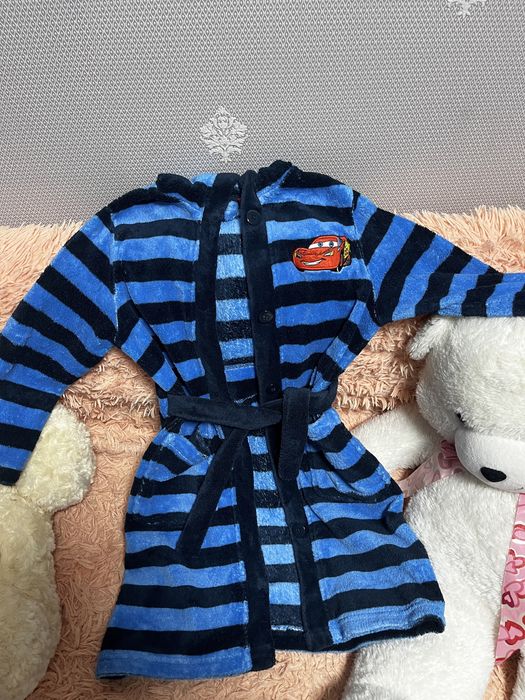 Теплый махровый халат для мальчика