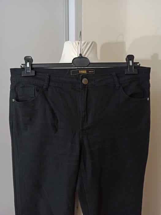 Czarne spodnie jeansowe Dunnes Stores rozm. XL