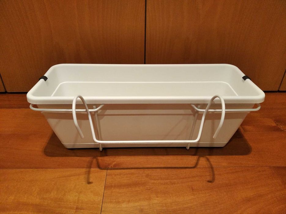 Kit floreira varanda Artevasi Veneza 50 branco