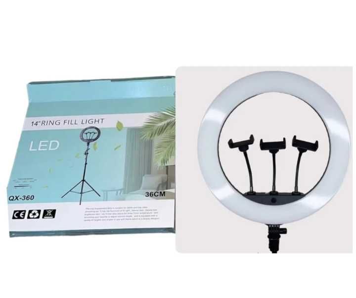 Кольцевая светодиодная лампа QX-360 36 см, есть опт