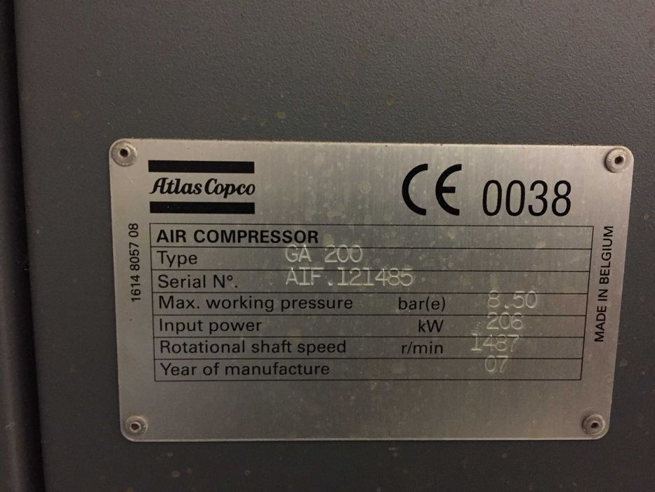 Chłodnica sprężarki GA200 Atlas Copco