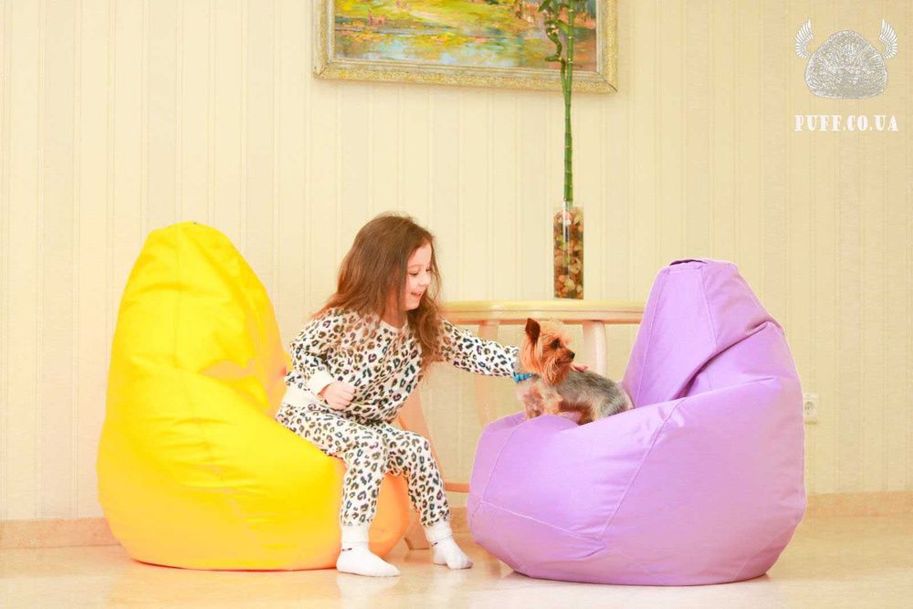 Безкаркасне крісло-мішок, крісло-груша, крісло – м'яч; від виробника.