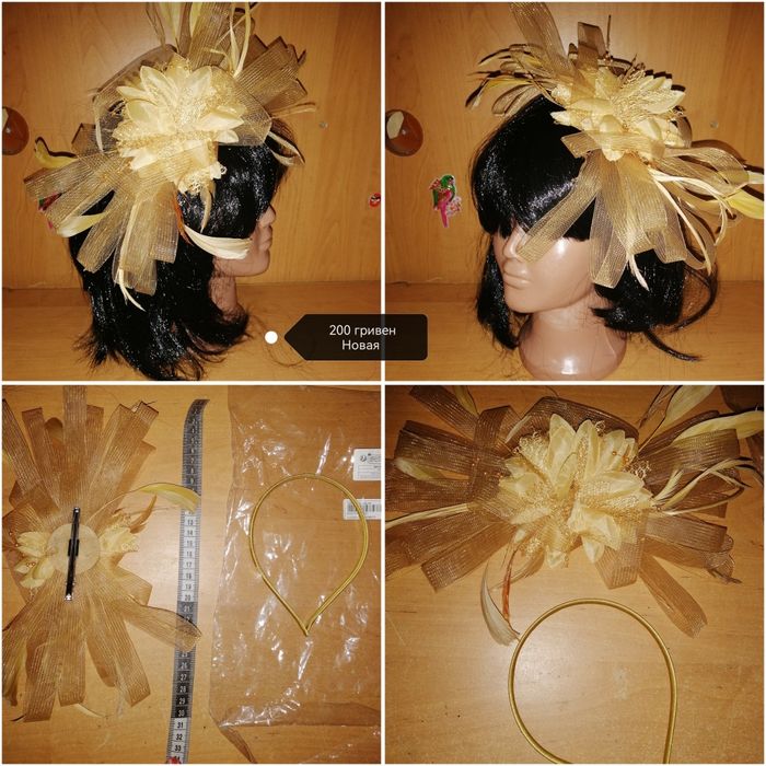 Вуалетка на ободке. Обруч. Шляпка. Ободок.