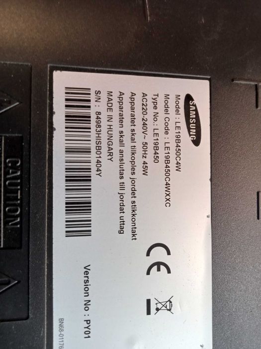 Tv da marca Samsung modelo LE19B450C4W