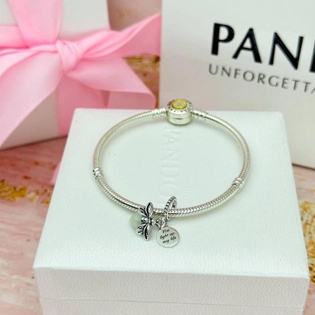 PANDORA Срібло, Браслет + шарм в подарунок (на вибір)