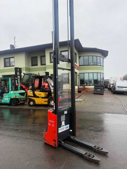 paleciak elektryczny z masztem LINDE L12 1200kg podnoszenie 3.90m 2018