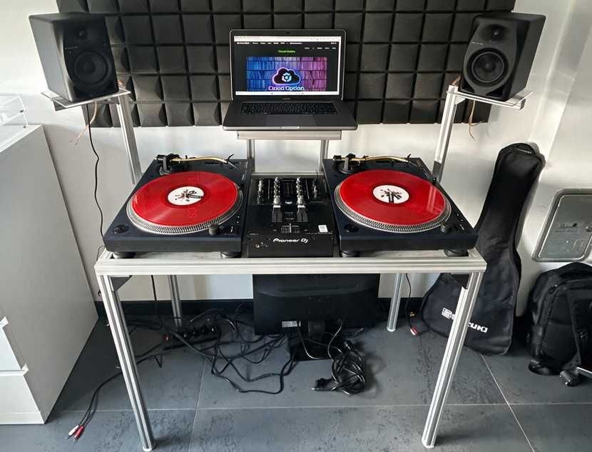 Stól DJ Stanowisko DJ Aluminiowe