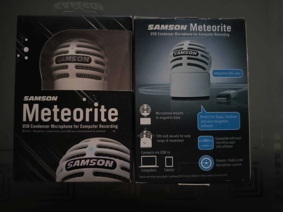 Микрофон конденсаторный Samson Meteorite USB-white