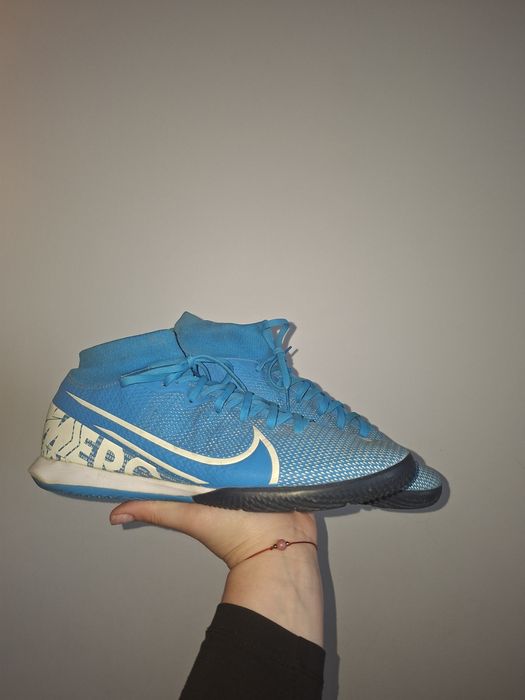 Halówki Nike Mercurial Superfly z skarpetą rozmiar 42.5 27 cm niebieskie sportowe buty
