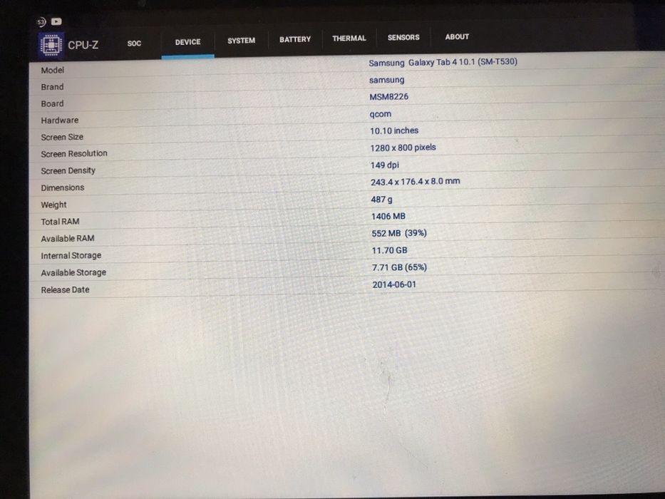 Vendo samsung tab4 10” (SM-T530)