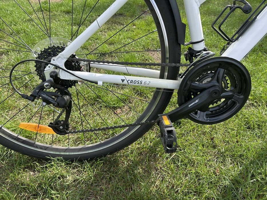 Rower miejski biały