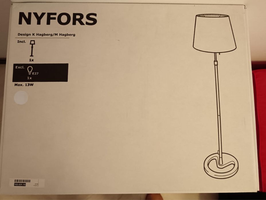 Nyfors candeiro novo na caixa ikea