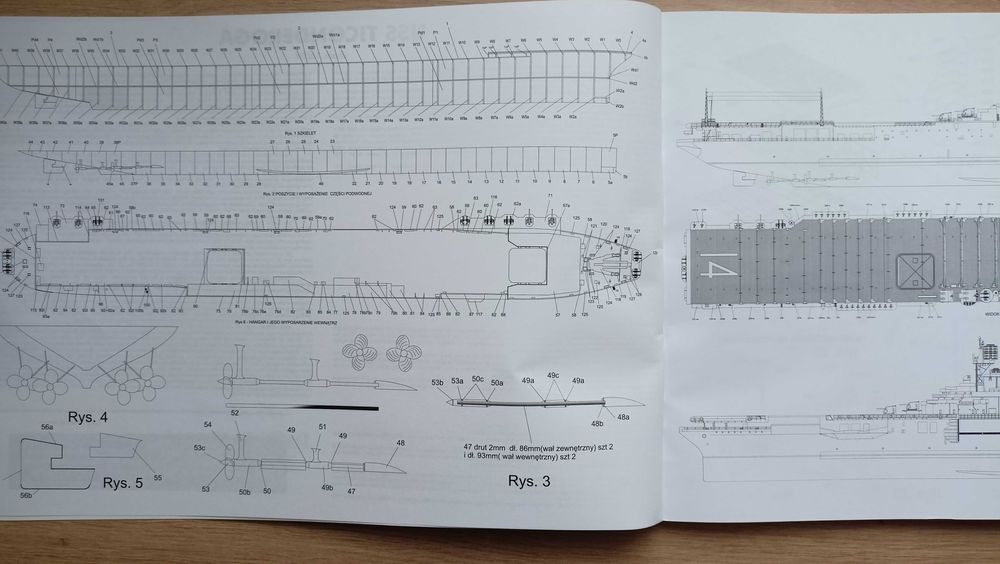Model kartonowy - Lotniskowiec USS Ticonderoga - Angraf 2/2016