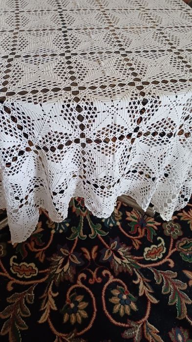 Toalha de renda branca