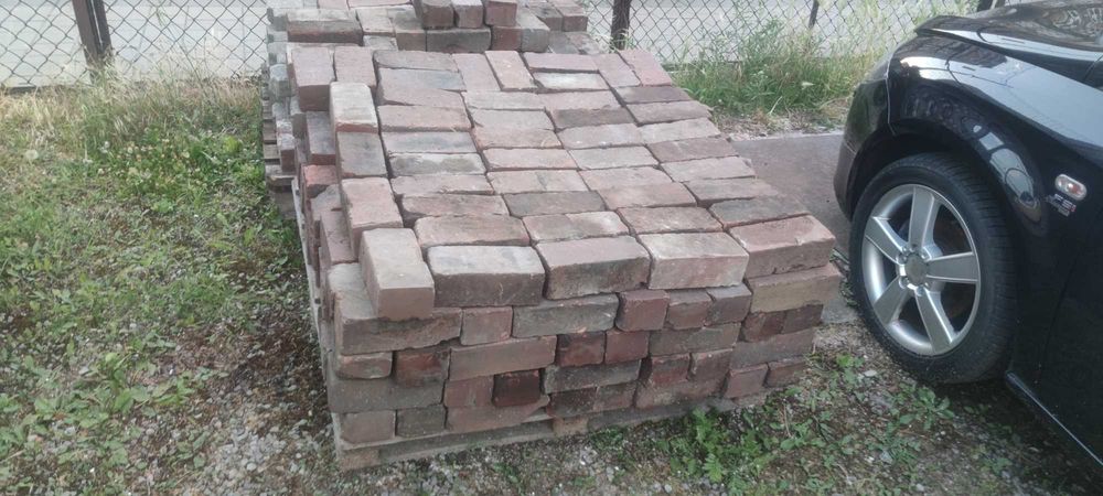 Kostka cegła cegiełka czerwona 8cm Chorzów Śląsk