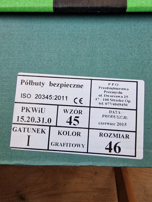 Buty robocze skórzane rozmiar 46 Nowe