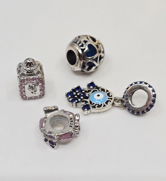 Srebrne charmsy próba 925 2 szt