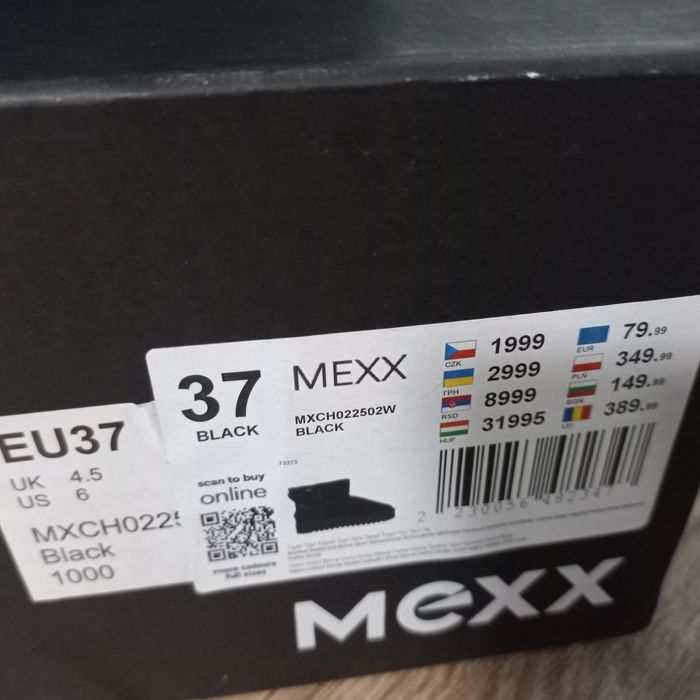 Mexx-nowe botki damskie-37- skórzane