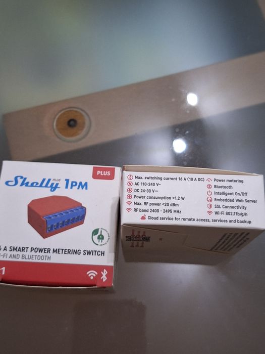 Shelly plus 1pm ( 2 unidades)