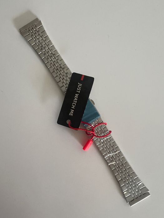 Nowa, stalowa bransoleta do zegarka 20 mm - długość 19 cm