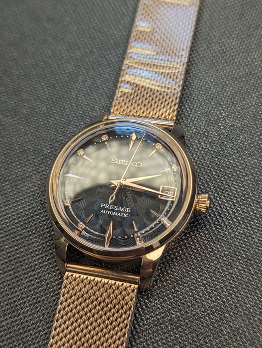 Seiko mod coctail time lady damski różowe złoto 33mm