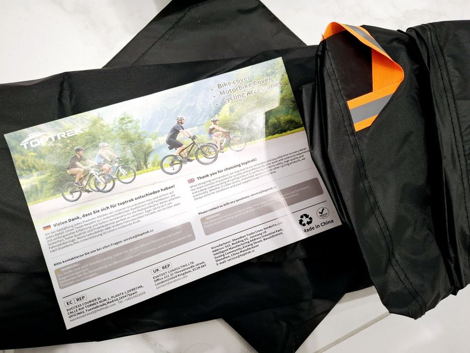Новий чохол велосипеда, чехол скутера мото, від дощу Toptrek (чорний)