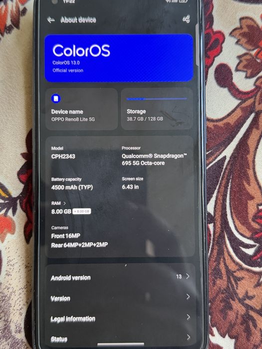 Oppo Reno 8 Lite 5G 128GB