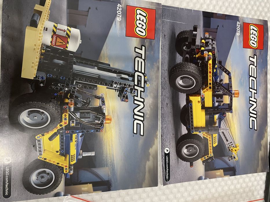 Lego TECHNIC 42079 wózek widłowy oraz holownik