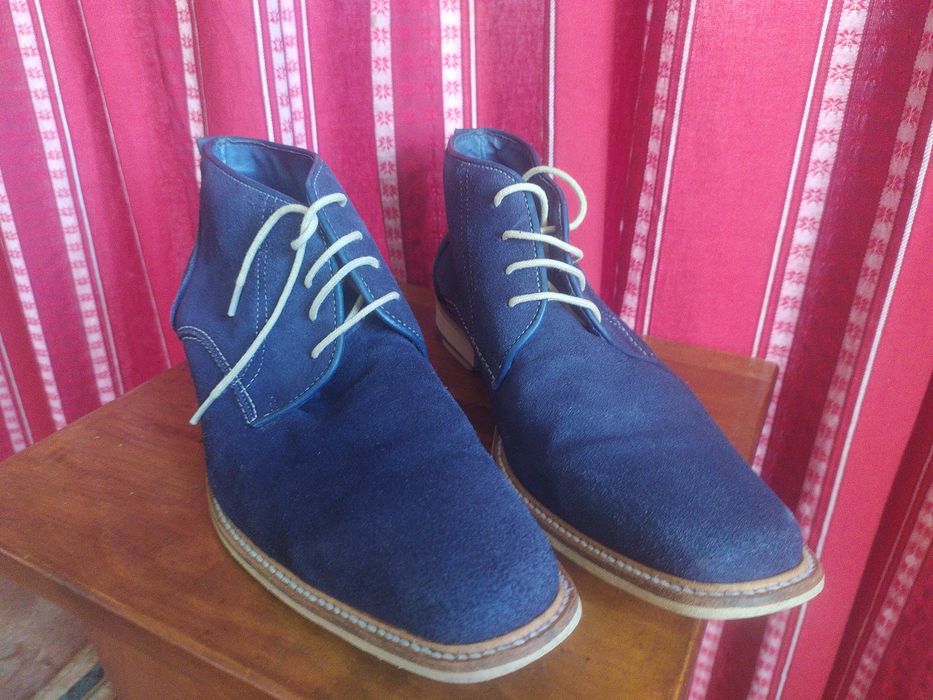 Фирменные классные ботинки- дезерты NELSON Голландия.44-45 р.Натур.кож