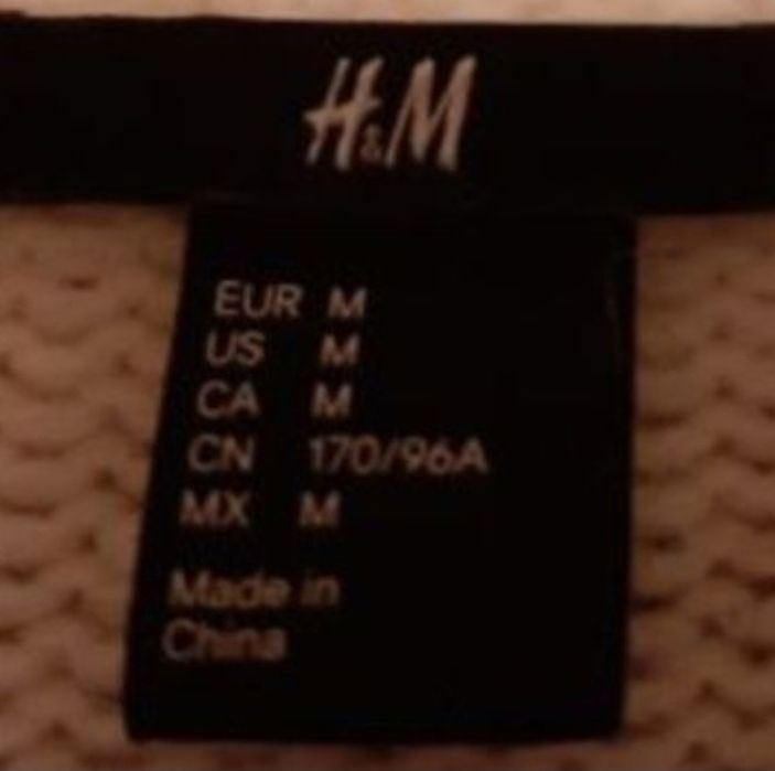 Colete de pelo branco H&M tamanho M