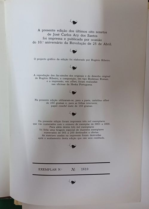 VIII sonetos de Ary dos Santos