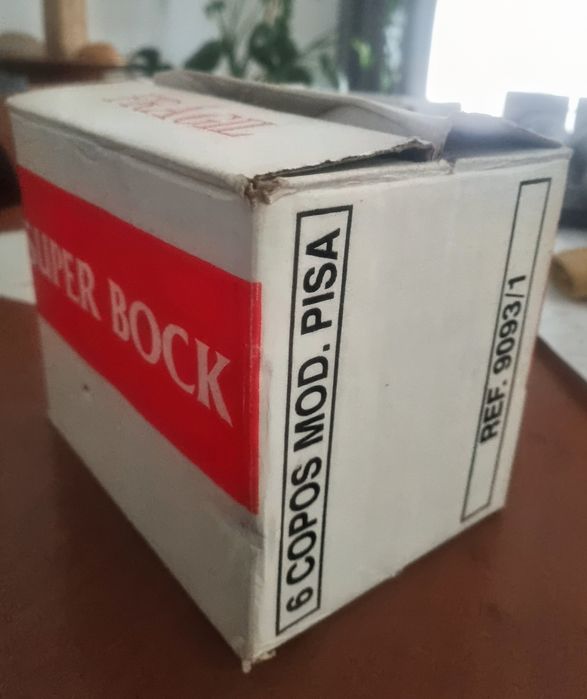 Vintage 6 copos super bock  espo 98