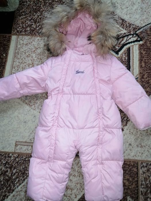 Дитячий  зимовий комбінезон для дівчинки