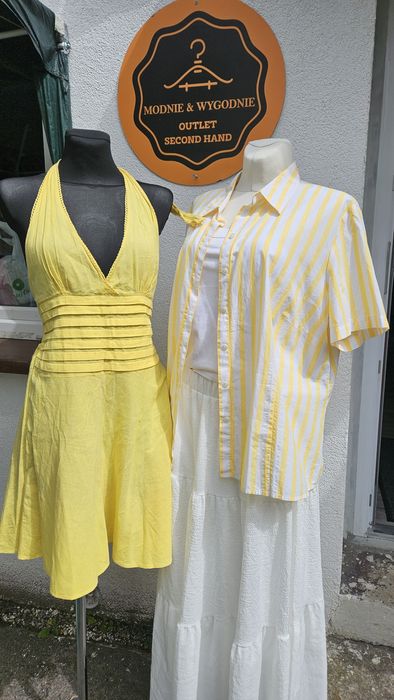 Sukienka letnia lniana roz S/m