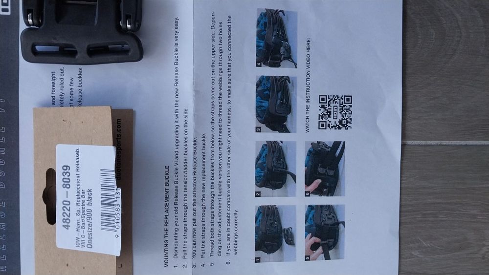 Fivela arnês ION - recall